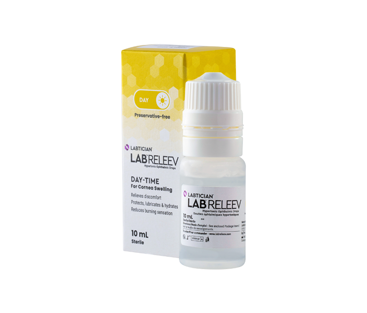 LabReleev day-time drops for cornea swelling, box