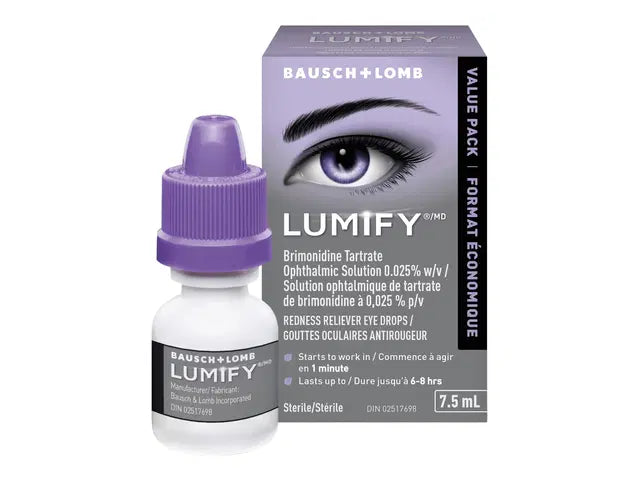 Lumify redness reliever eye drops by Bausch + Lomb