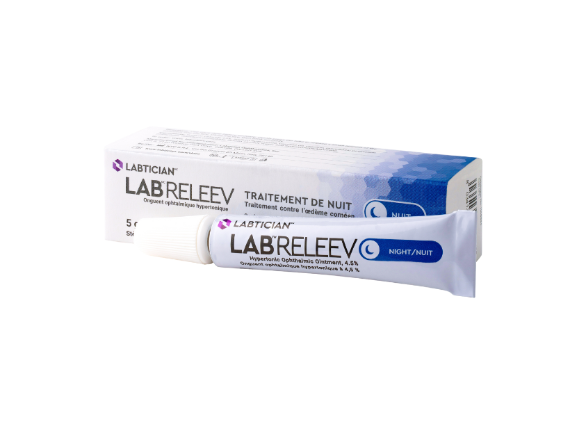 LabReleev night-time ointment for cornea swelling, box