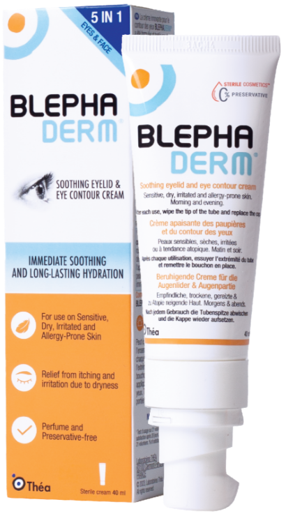 BlephaDerm advanced eyelid and eye-contour cream tube and box